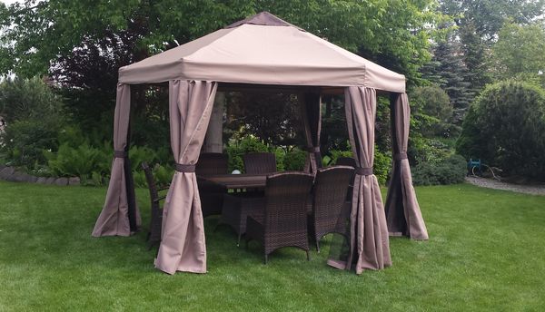Pawilon ogrodowy z moskitierą Samos
