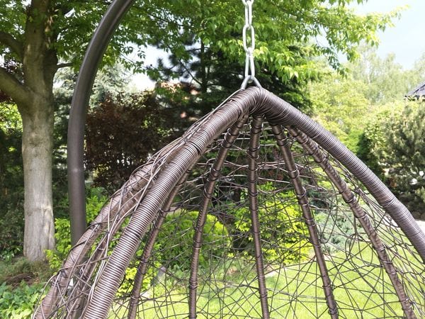 Kosz technorattan Kos - zbliżenie