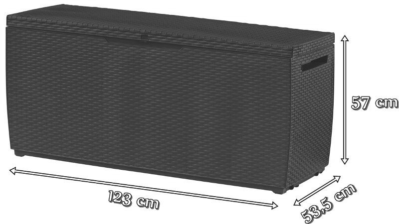 Capri szkrzynia Curver - wymiary