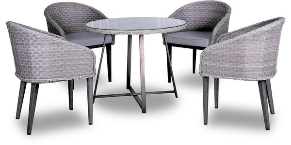 Zestaw mebli technorattan Contito Melange Grigio & Taupe