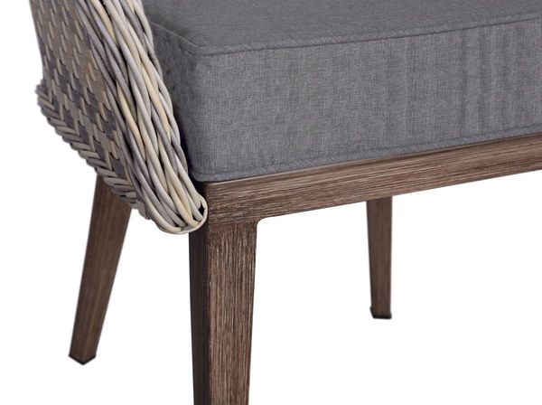 Siedzisko fotela technorattan Contito Melange Tortora & Grey