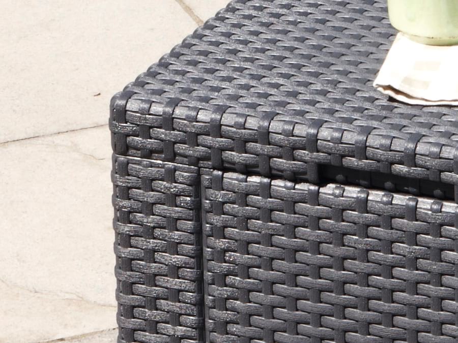 Siedzisko ze schowkiem Keter Cube plecionka