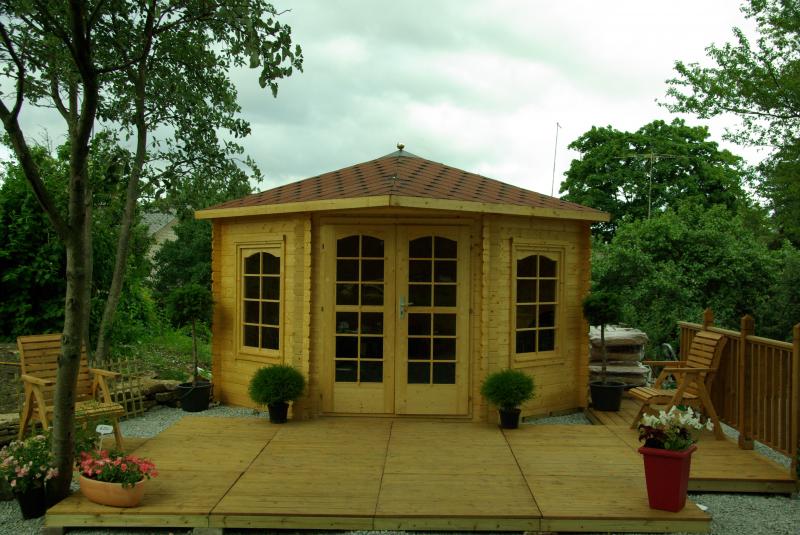 Domek drewniany ogrodowy CYRANECZKA B 3x3 (7m2)