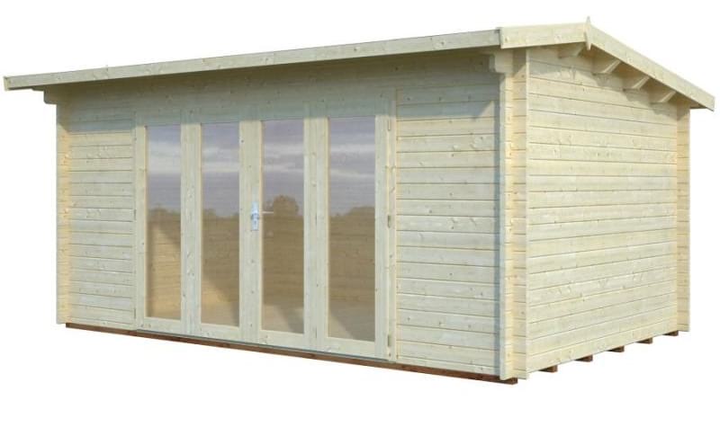 Domek drewniany na długą działkę DARIUSZ 5x3 (13,7 m2)