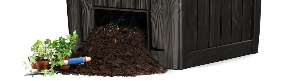 Keter Deco Composter - otwór opróżniający