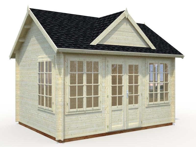 Dom ogrodowy drewniany DAWID B 4x3 (11,5 m2)