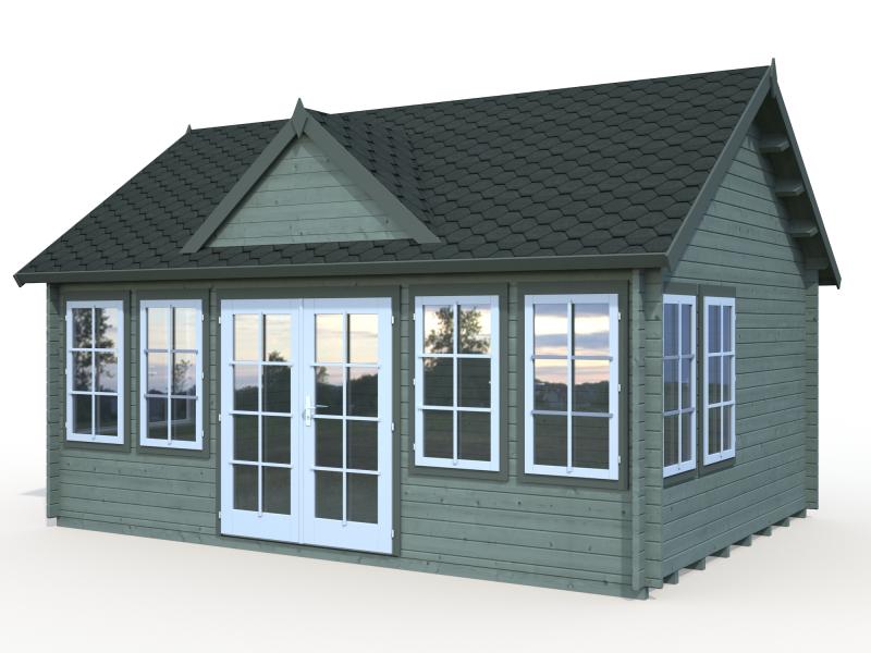 Letniskowy dom ogrodowy DAWID C 5,5x4 (19,4 m2)