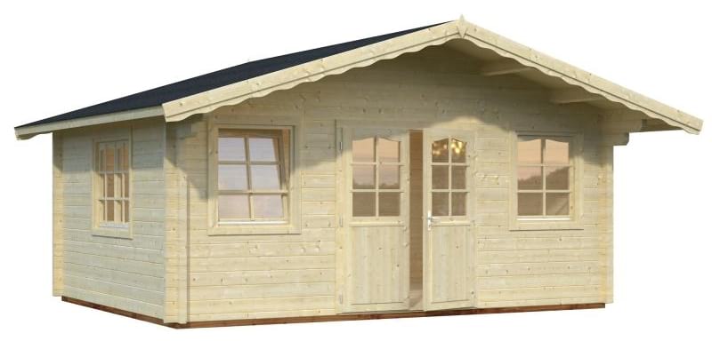 Domek z drewna na działkę GRZEGORZ B 5x4 (18,6 m2)