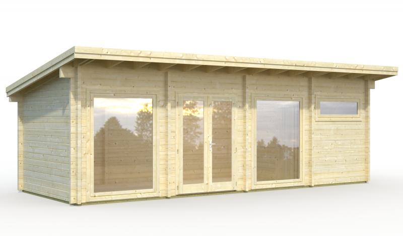 Drewniany domek letniskowy PATRYK B 8,5x3 (22,8 m2)