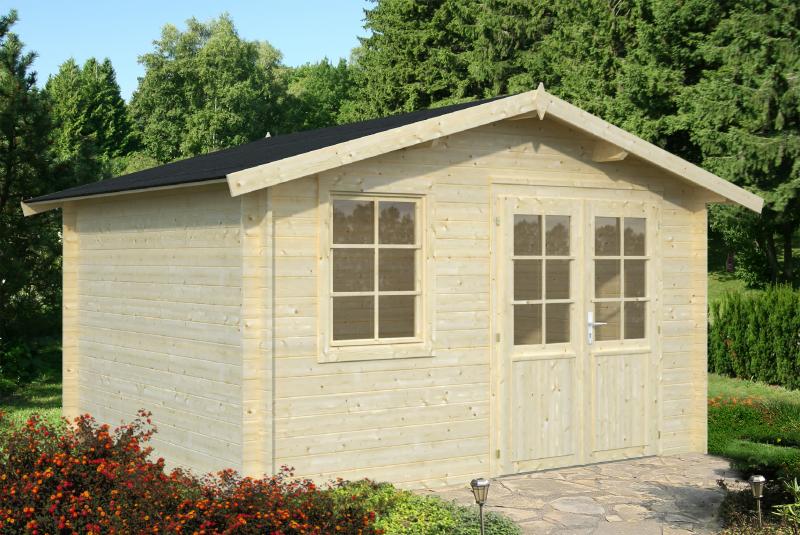 Drewniany domek na małą działkę TOMASZ B 4x3 (10,4 m2)