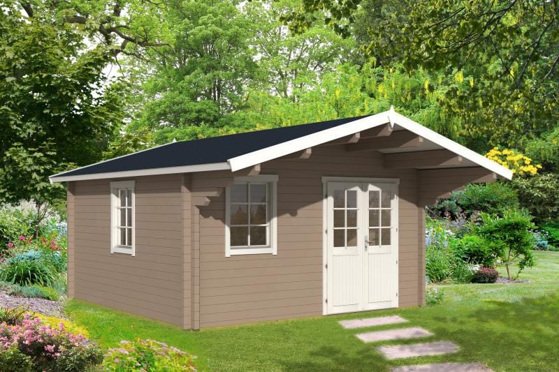 Mały domek z drewna na działkę ogrodową RUDZIK A 6x4 (17,6m2)