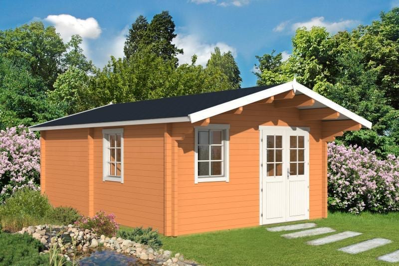 Duży domek letniskowy z drewna RUDZIK E 7x4 (24m2)