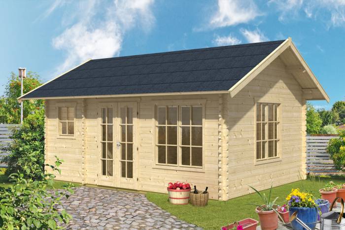 Domek letniskowy na długą działkę ESBJERG 1 4x5 (19,8 m2)