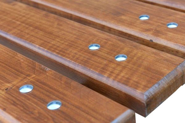 Bezpieczne śruby ławka żeliwna ogrodowa