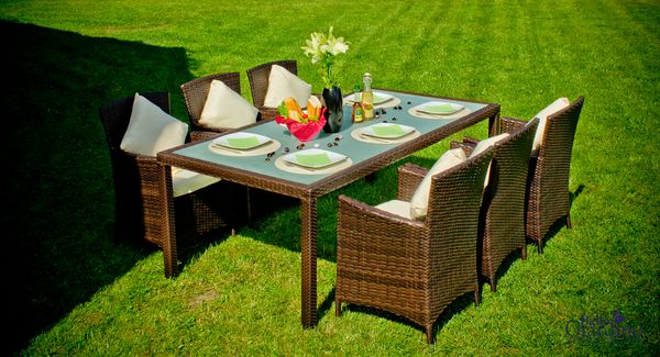 Zestaw mebli technorattan Gustoso stołowy