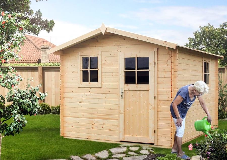 Drewniany domek na działkę rekreacyjną Hiacynt 316x316