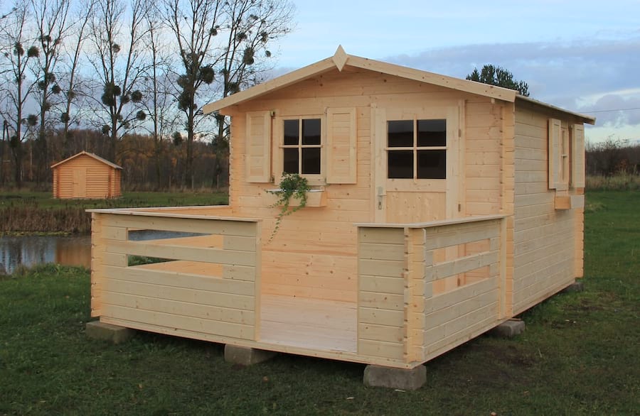 Drewniany domek na działkę rekreacyjną Hiacynt 316x316