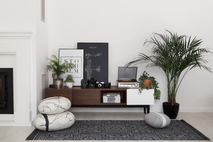 Szafka RTV 2B biała wstawka