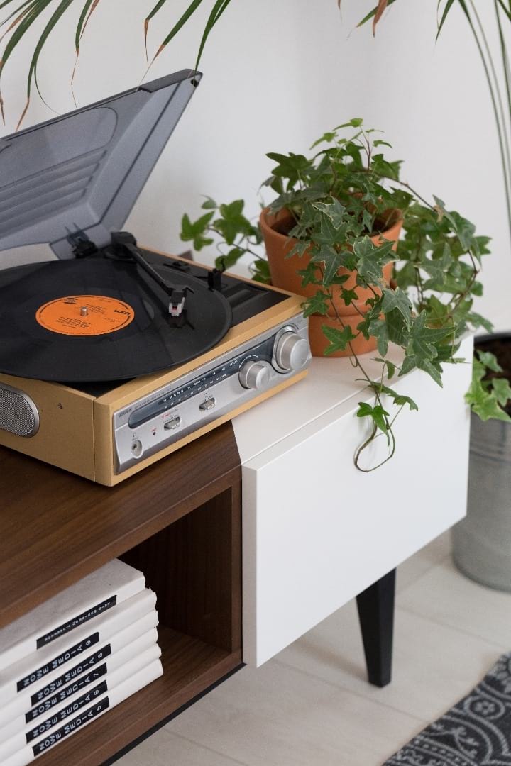 Szara wstawka szafka rtv 2B