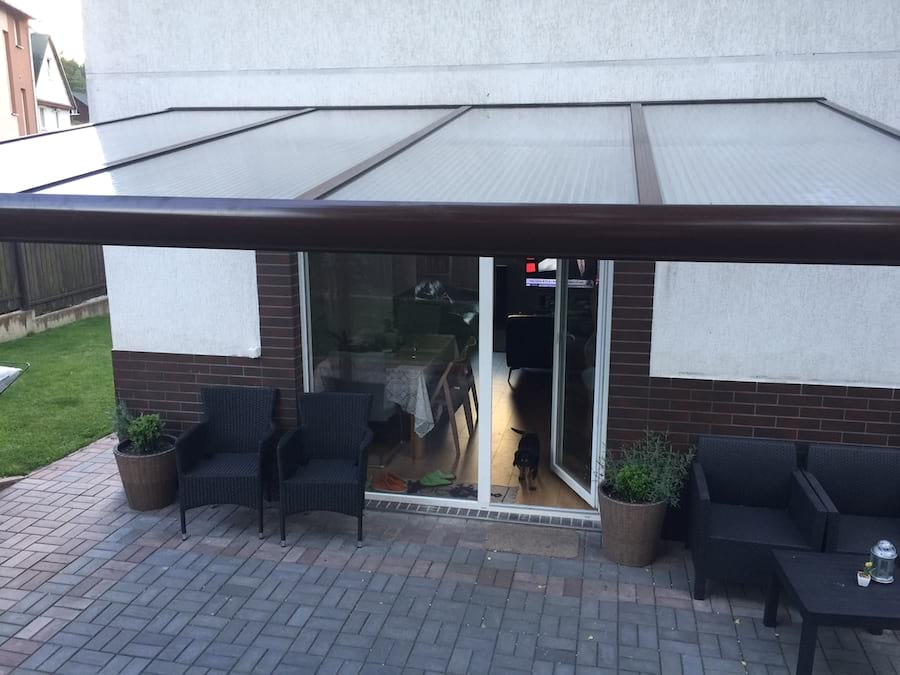 Dach nad tarasem z poliwęglanu Regium 3x3,5