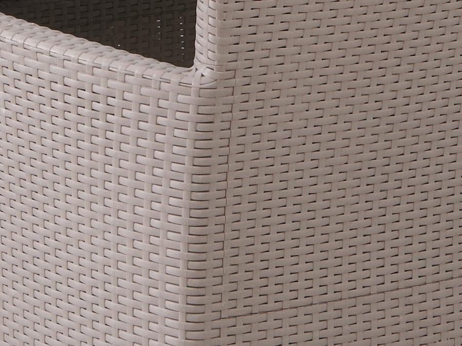 Zbliżenie na plecionkę cappuccino Miami