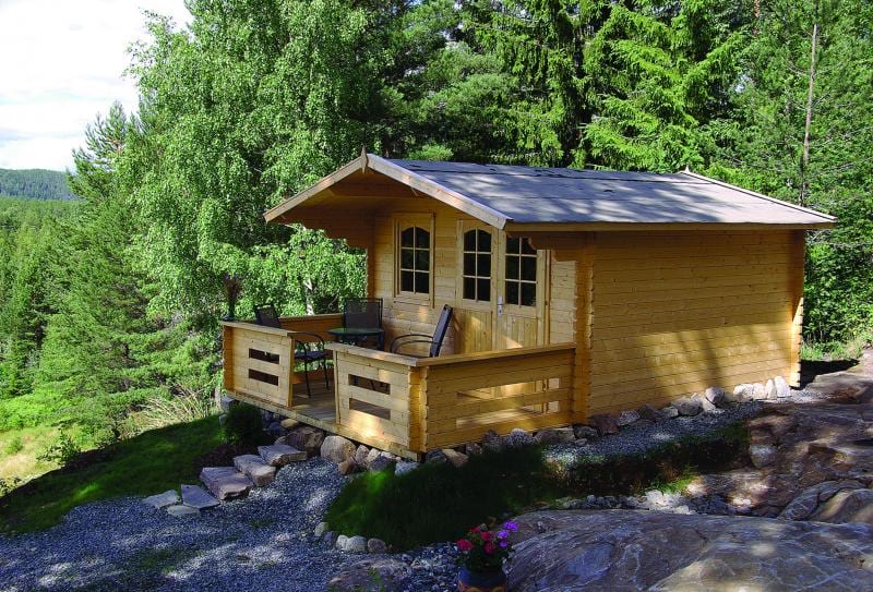 Klasyczny domek na działkę ogrodową KRZYŻÓWKA A 4x3 (10,3m2)