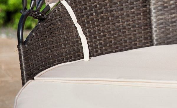 Leżak technorattanowy Letto Secondo zbliżenie na szczegóły