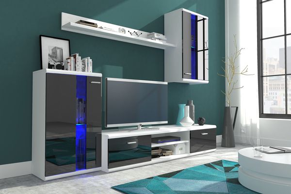 Meblościanka Life Dąb Sonoma prezentacja