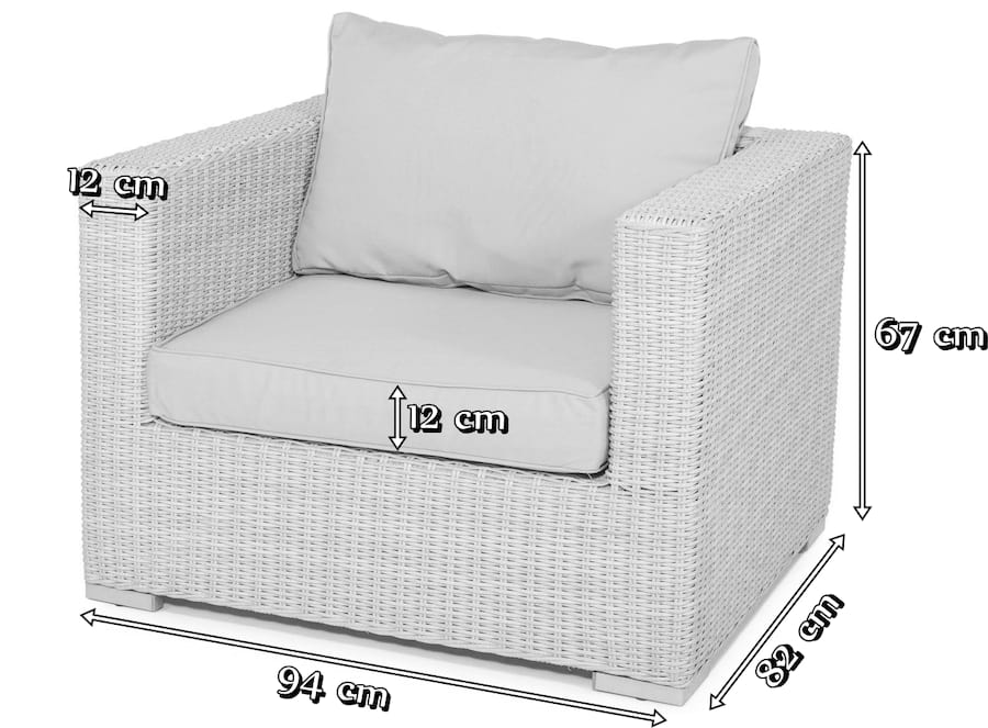 Wymiary fotela Ligurito