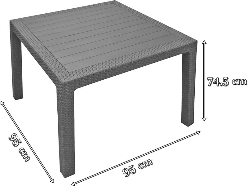 Stół Melody Quartet wymiary