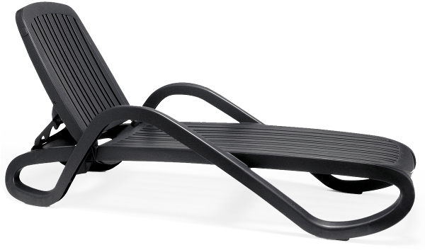 Nardi Eden leżak ogrodowy regulowany Antracite