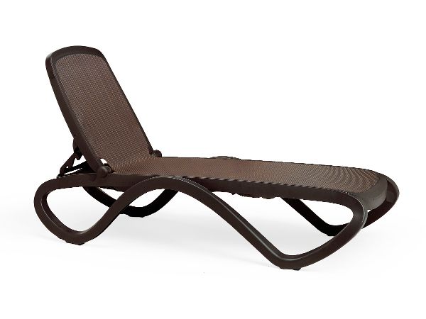 Nardi Omega plastikowy leżak ogrodowy Caffe/Caffe