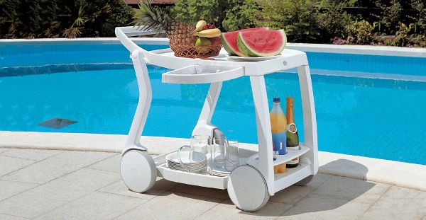 Nardi Galileo barek ogrodowy na kółkach Antracite