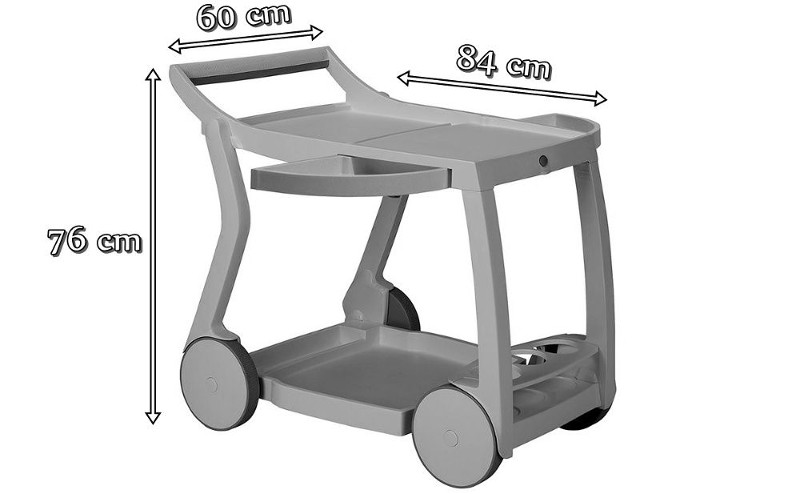 Nardi Galileo barek ogrodowy na kółkach - wymiary