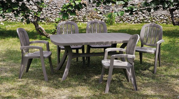 Aranżacja Nardi Toscana 165 stół plastikowy ogrodowy