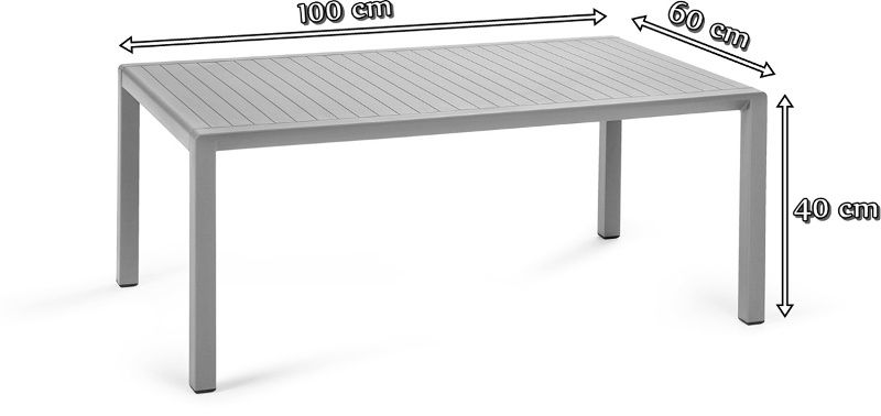 Nardi Aria 100 stolik kawowy ogrodowy wymiary