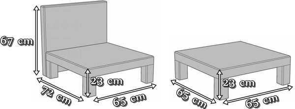 Wymiary narożnika Nevada Low
