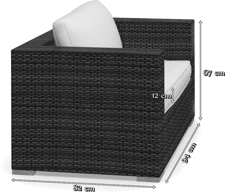 Wymiary fotela Nilamito