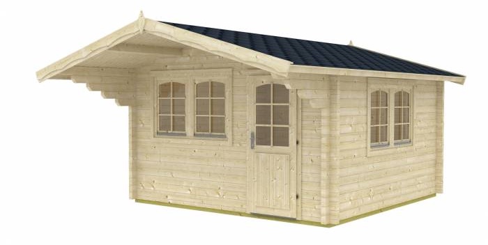 Domek na działkę ogrodową z drewna NURZYK 4x4 (12,1m2)