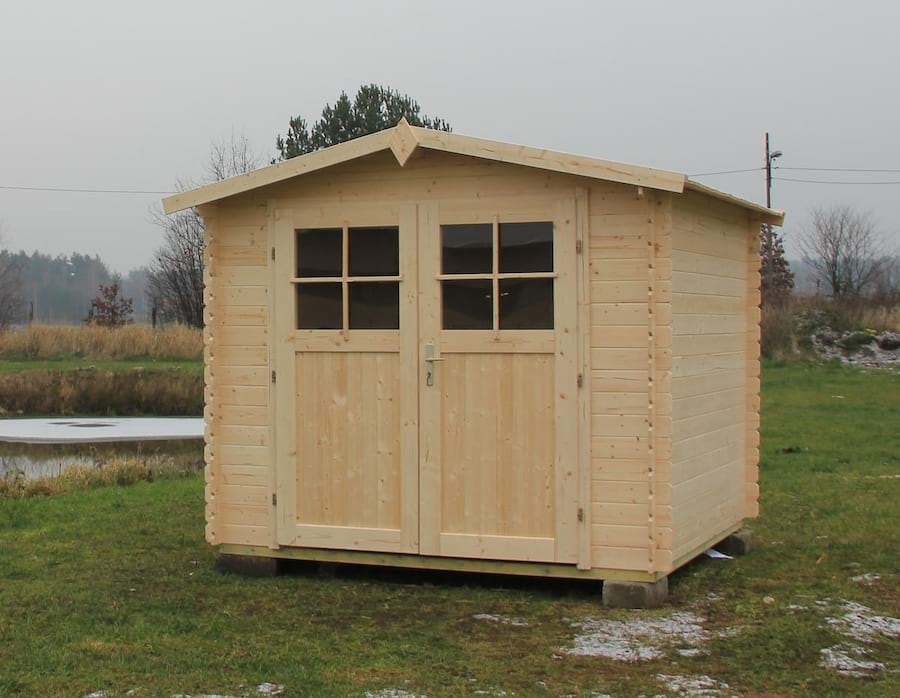 Domek na działkę z drewna Złocień 316x316