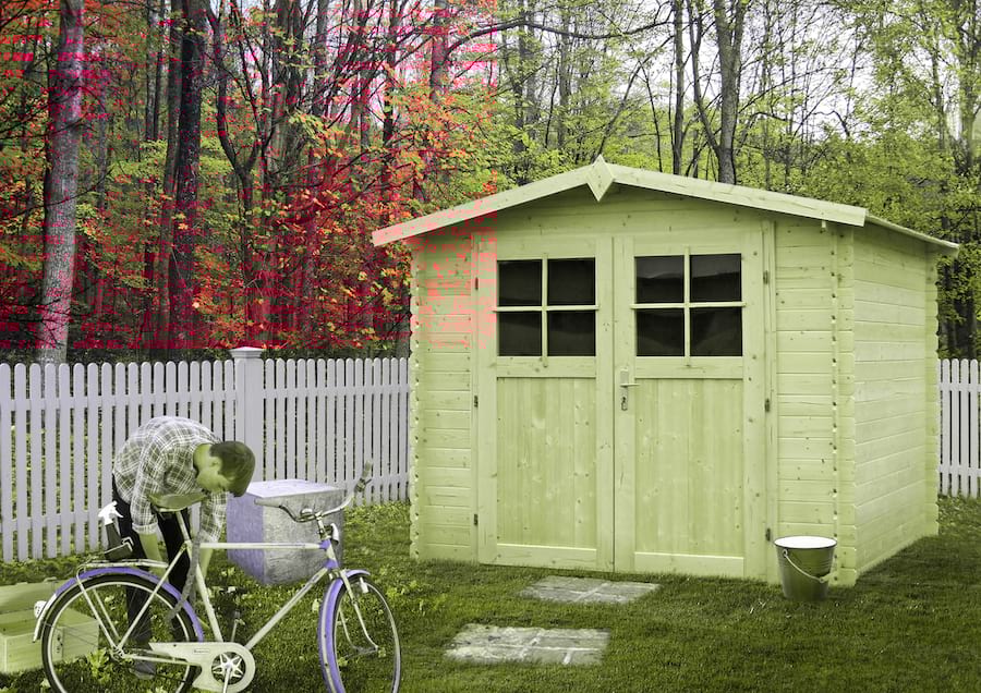 Domek narzędziowy z drewna Ognik 266x266