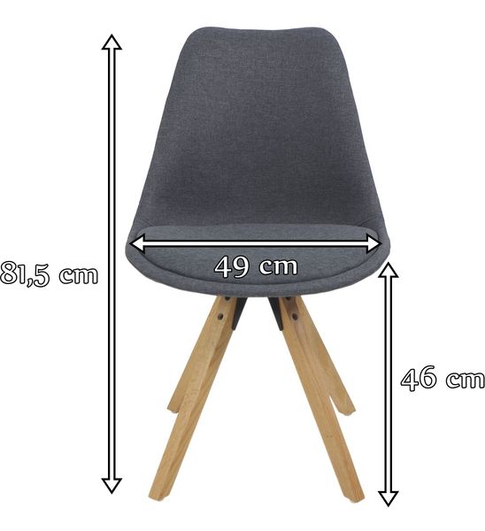 Zestaw stół i krzesła styl skandynawski design - wymiary