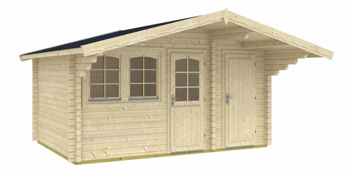 Letniskowy drewniany domek PELIKAN A 4,5x3 (11,7m2)