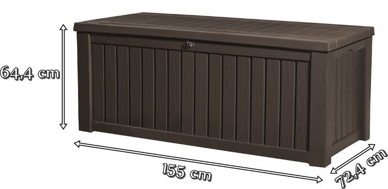 Keter Rockwood Skrzynia ogrodowa wymiary