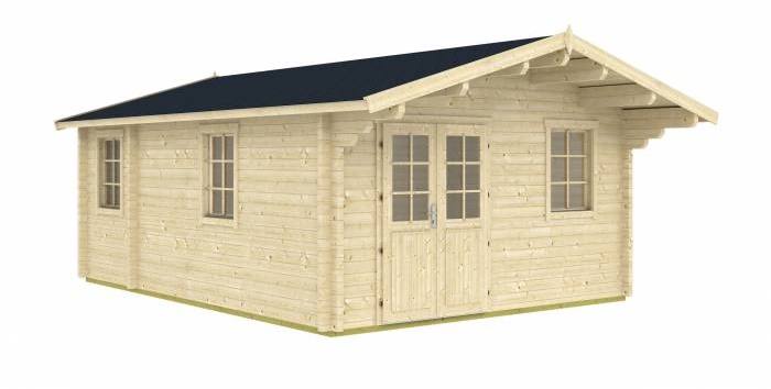 Domek z drewna letniskowy RUDZIK D 7x4,5 (24m2)