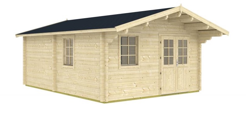 Duży domek letniskowy z drewna RUDZIK E 7x4 (24m2)