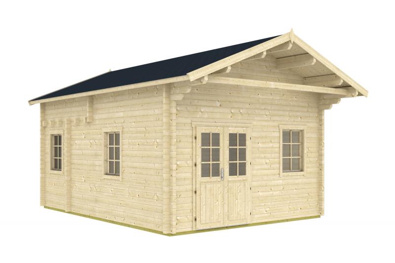 Drewniany domek na działkę rekreacyjną RUDZIK F 7x4,4 (24m2)