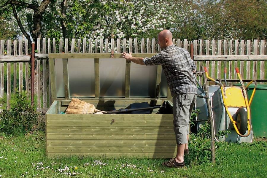 Skrzynia ogrodowa z drewna KDI 190x80