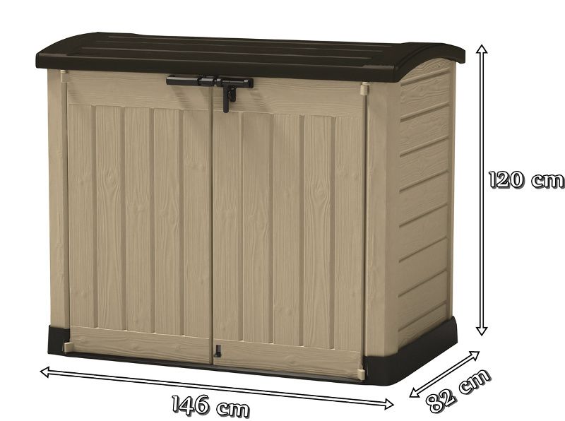 Wymiary skrzyni Store-It-Out Arc