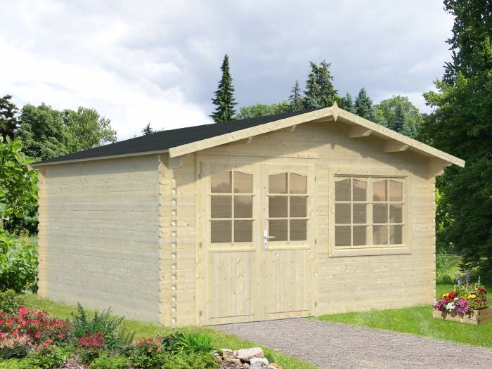 Mały domek letniskowy z drewna EKO 147 4x4 (13,5 m2)